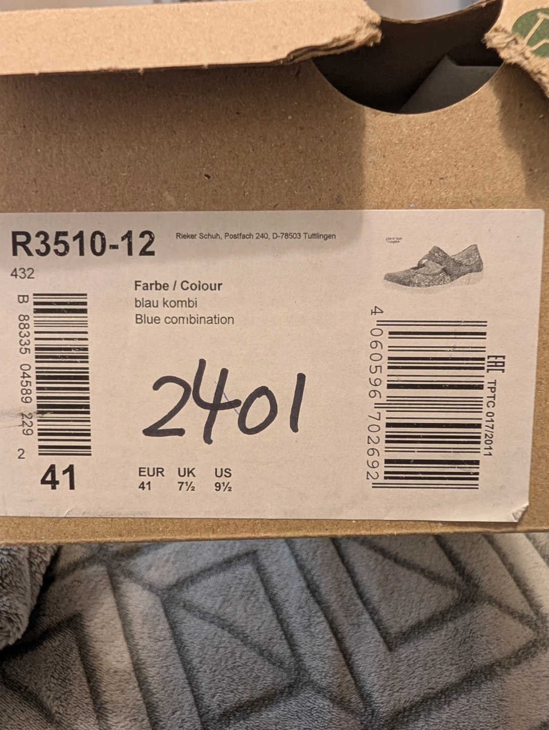 Remonte Women's Blue Combination Shoes - photo 3