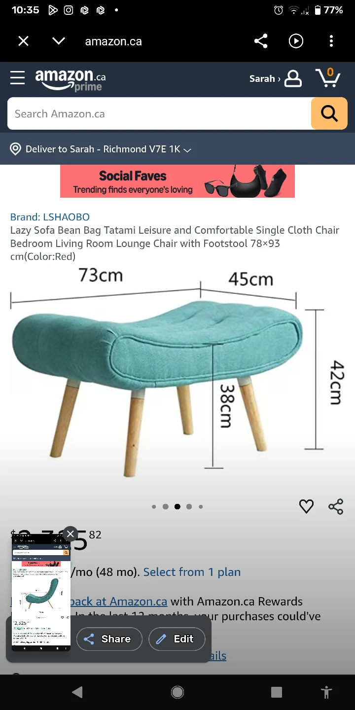 LOUNGE CHAIR & FOOT STOOL - photo 5