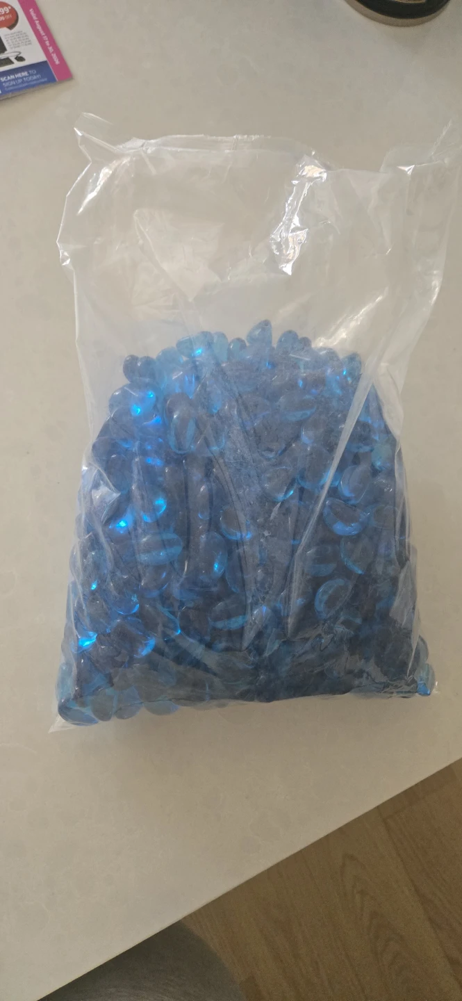 Bag of blue glass gems - photo 2