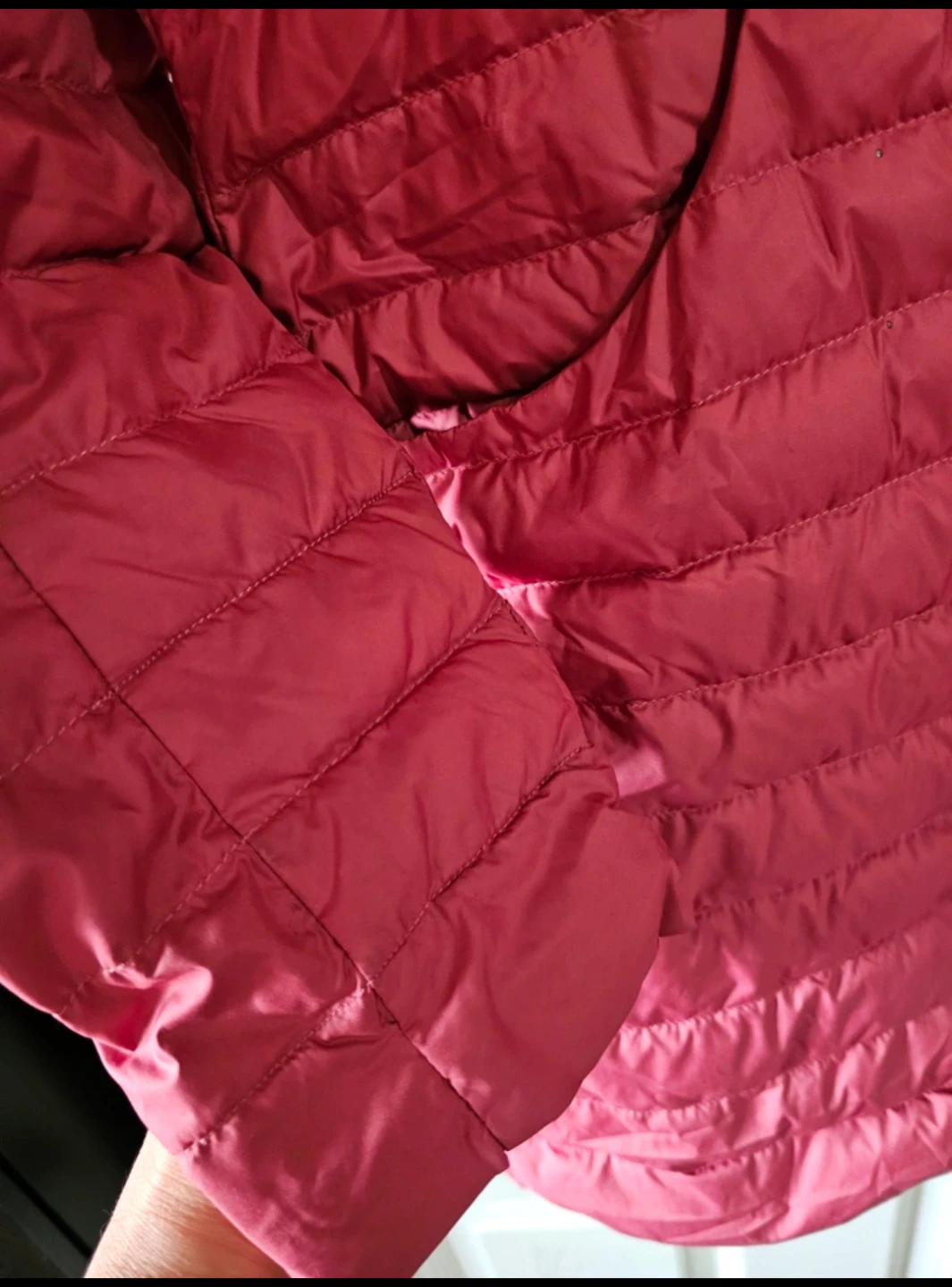 Puffer Coat - Pink - Hooded - Size large Ladies - photo 4