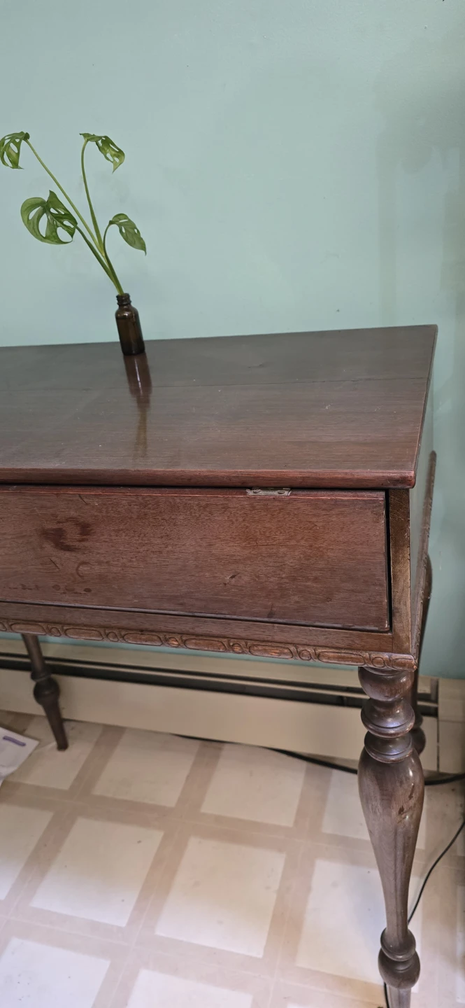 Antique Wooden  Desk with Shelves - photo 4