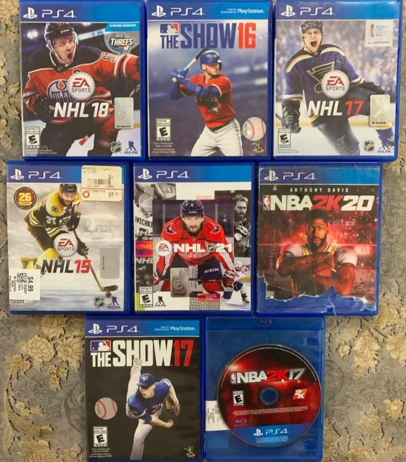 PS4 NHL & NBA 2K Video Games