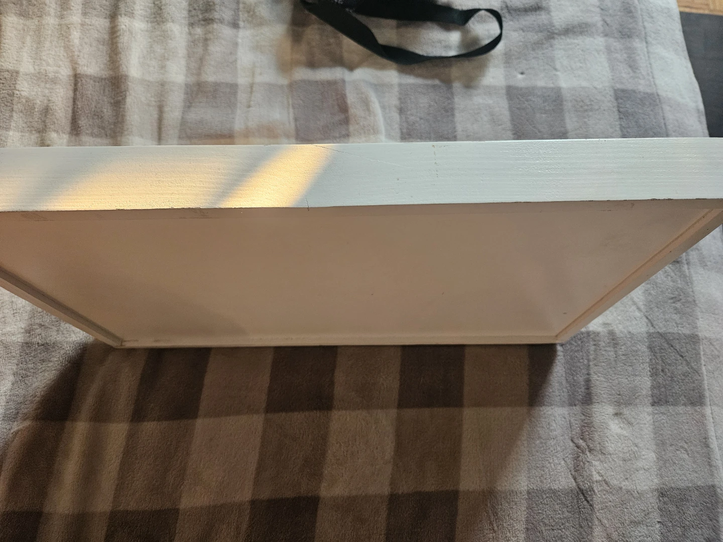 White Decorative Serving Tray with Handles - photo 2