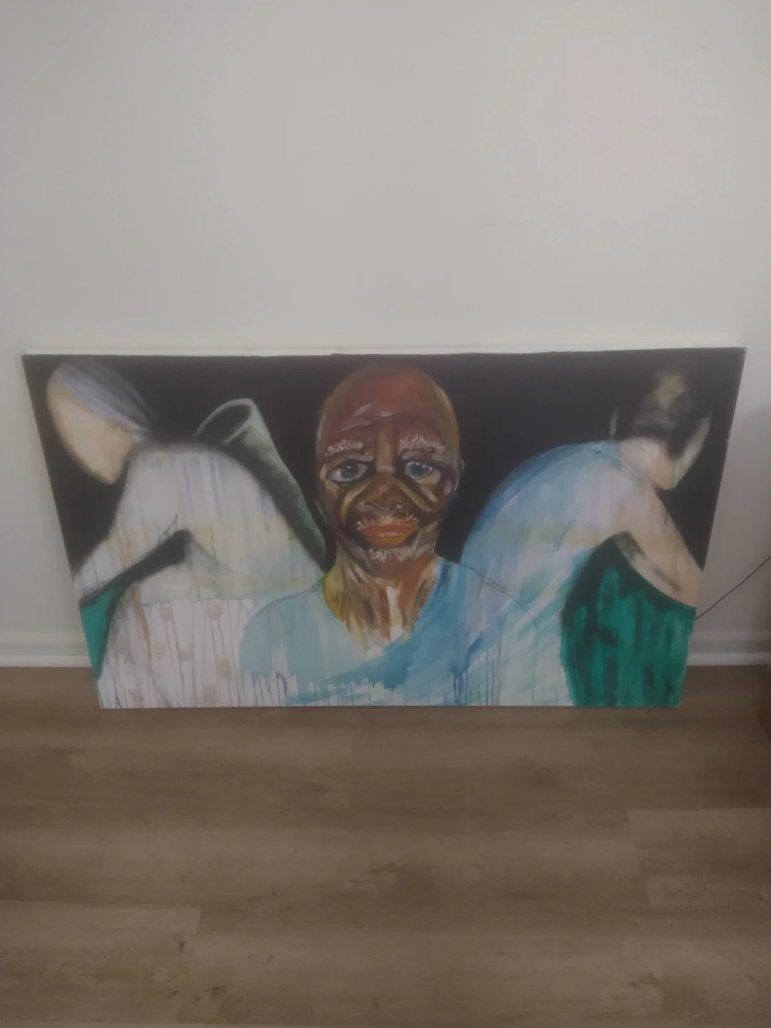 Abstract Old Man original painting