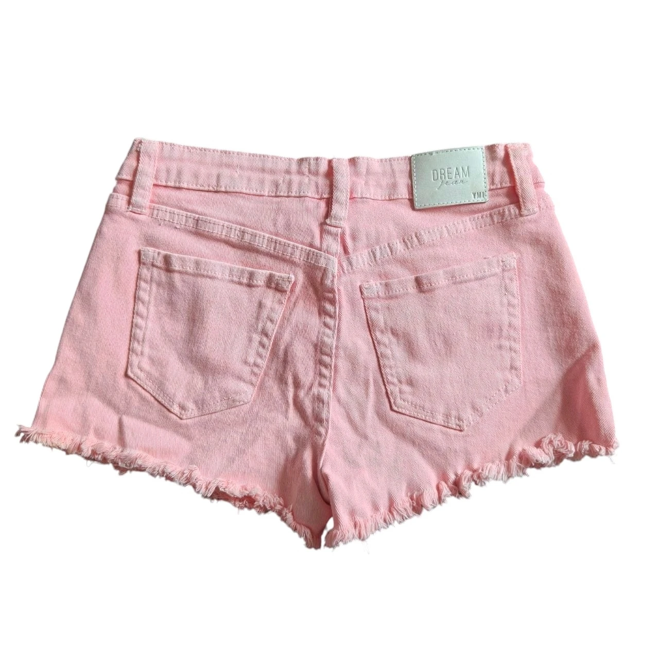 Women's YMI Dream Jean Pink Distressed Denim Shorts Size 1/25 - photo 2