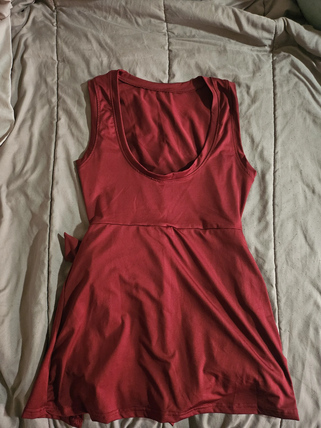 For Disney Parks - Chic Burgundy Sleeveless Wrap-Bow Romper - photo 3