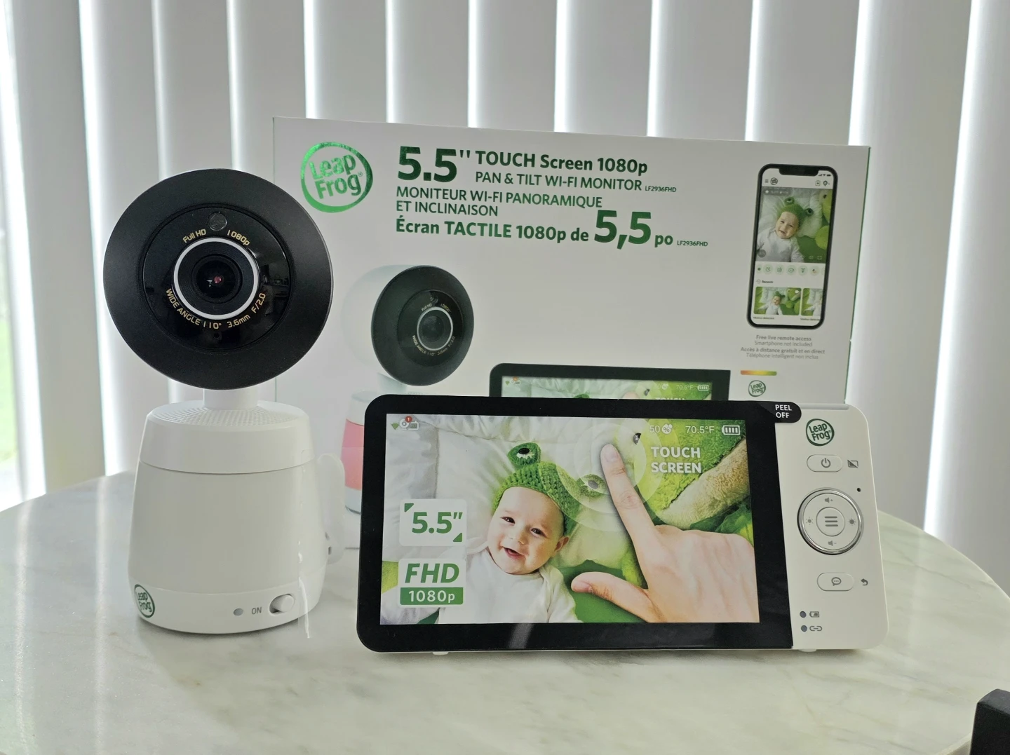 Leap Frog 5.5" Touch Screen 1080p Wi-Fi Baby Monitor