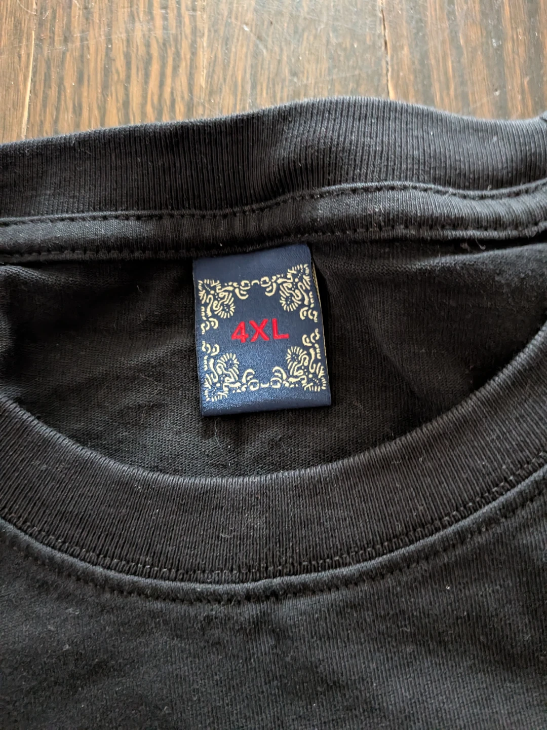 Black Embroidered Phoenix T-Shirt 4XL - photo 3