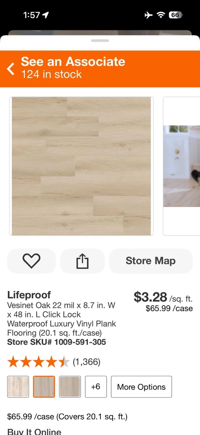 Vesinet oak Lifeproof 22 MIL  Waterproof vinyl Plank Flooring