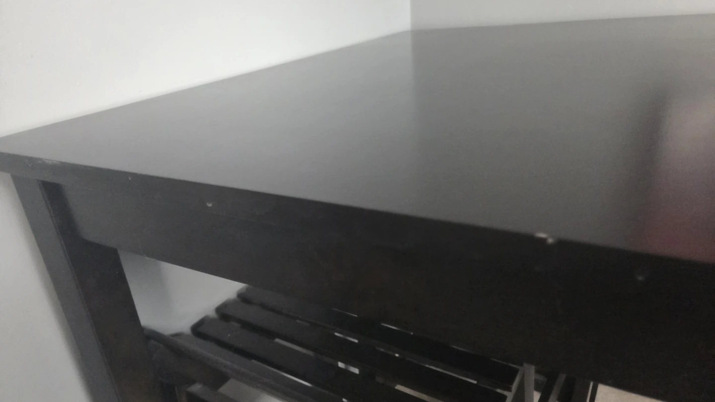 Black Square Dining Table Set with Stools - photo 2