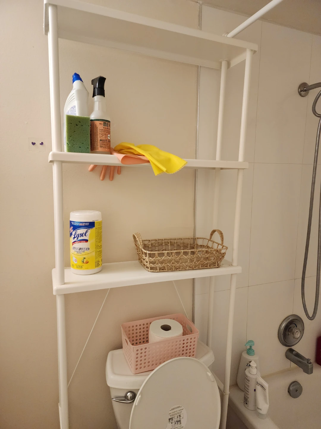 Over-the-Toilet Bathroom Storage Shelf