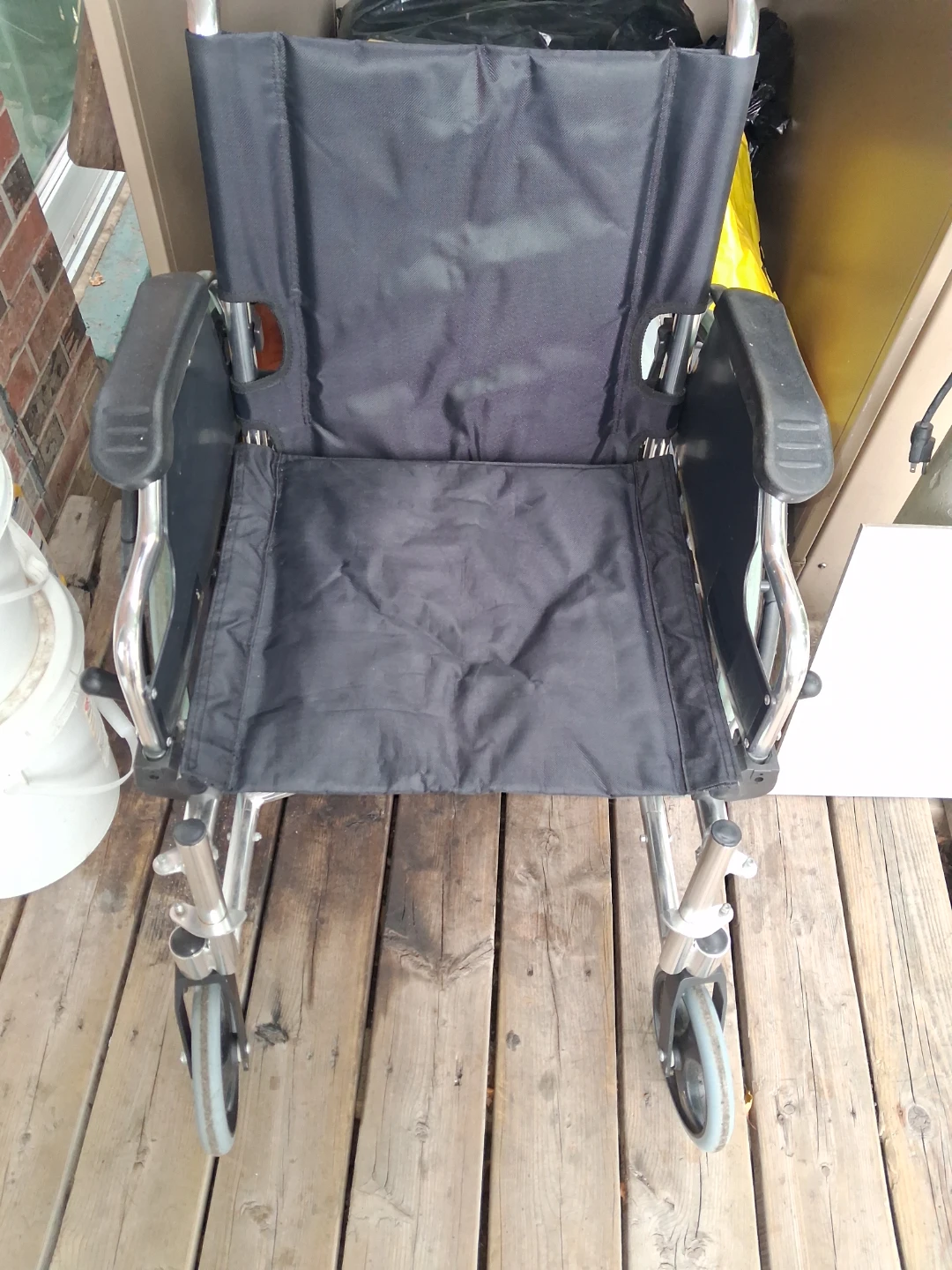 Black Folding Wheelchair