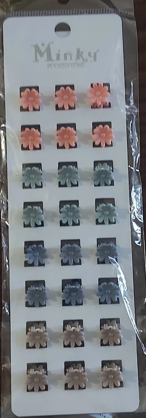 Flower Hair Clips (24 Pack)