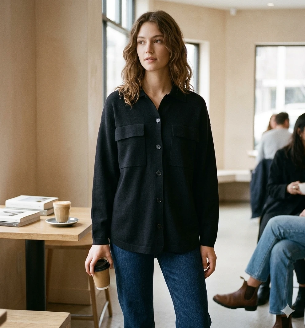 Wilfred Free Black Button-Up Shirt - photo 2
