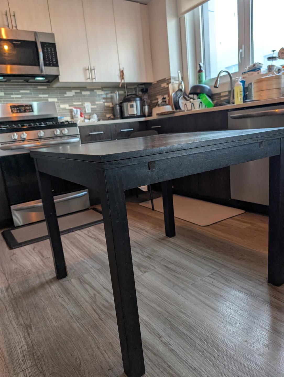 IKEA Bjursta with 4x IKEA Ostano chairs