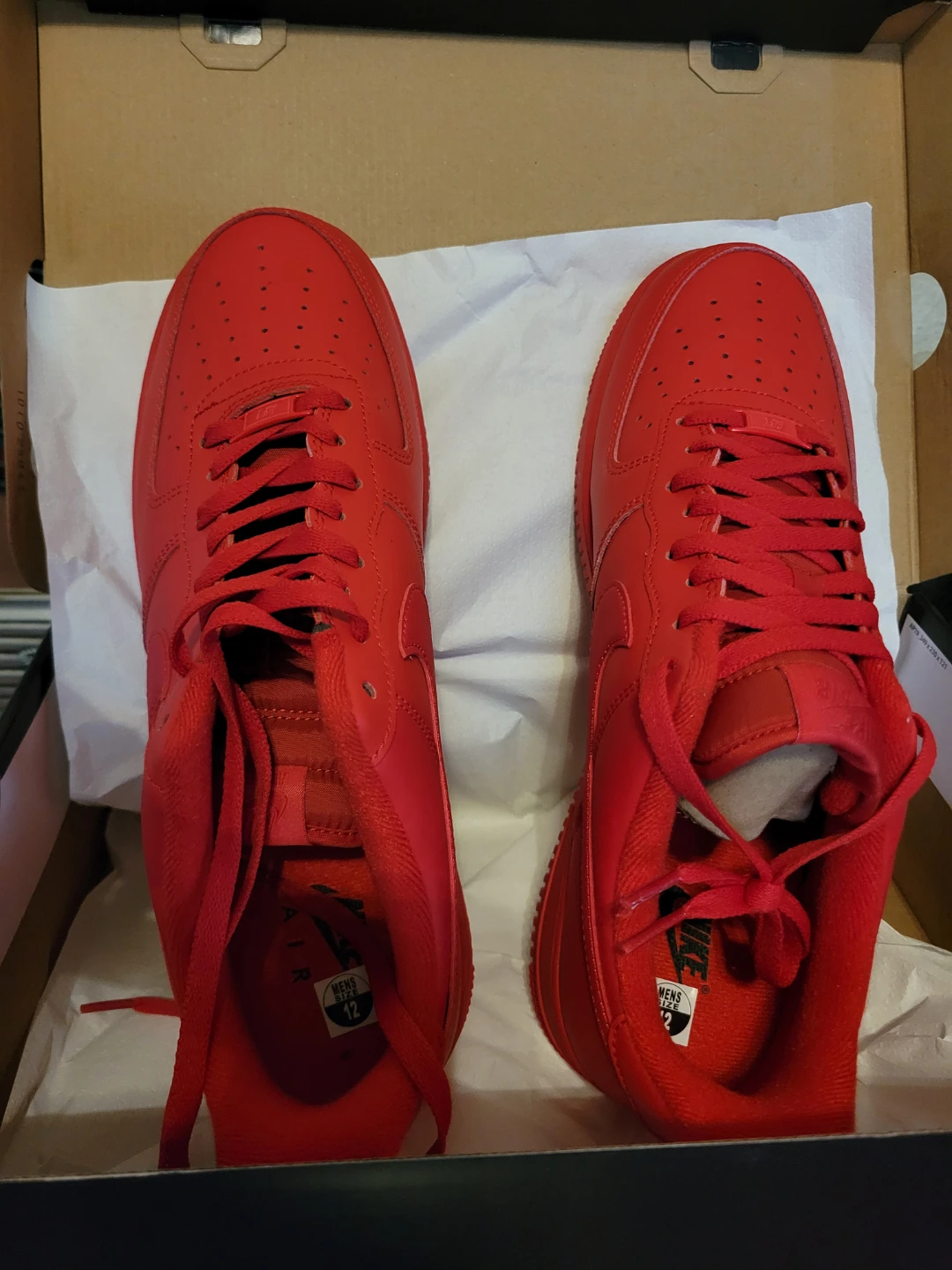 Nike Air Force 1 '07 LV8 Red Shoes Men's Size 12