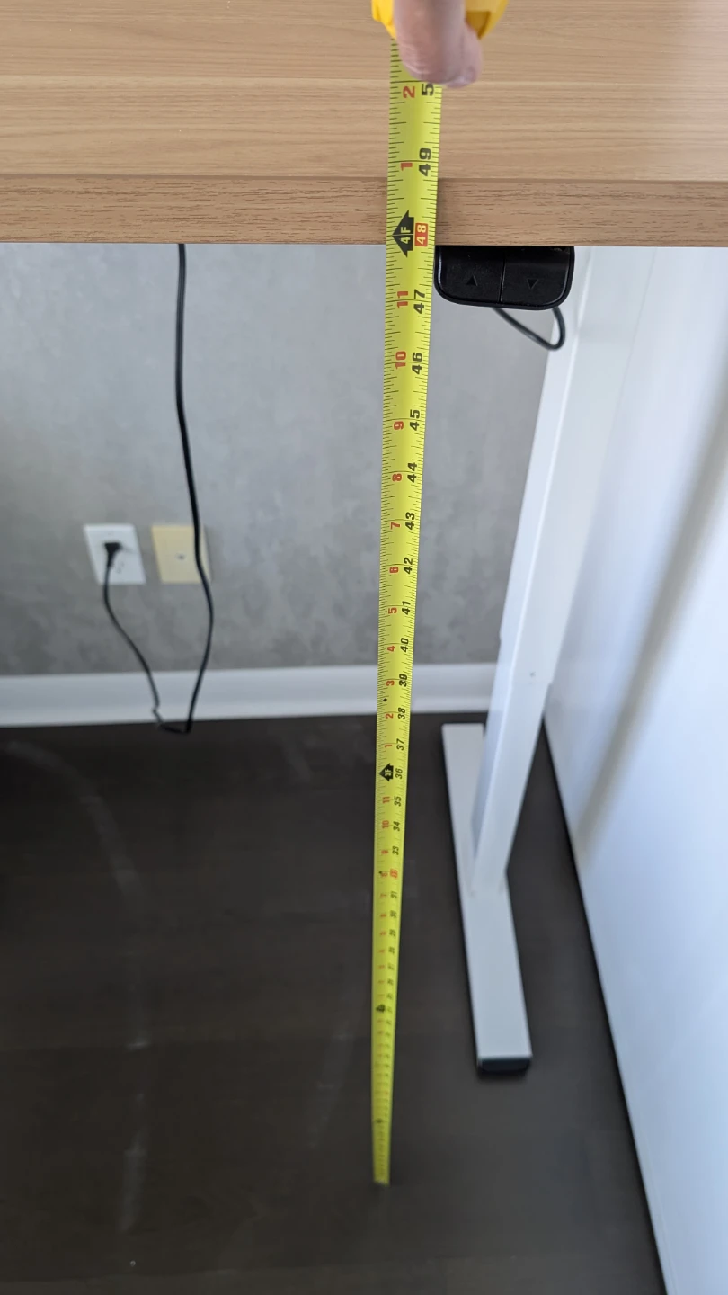 Adjustable Standing Desk - Light Wood Finish - photo 5