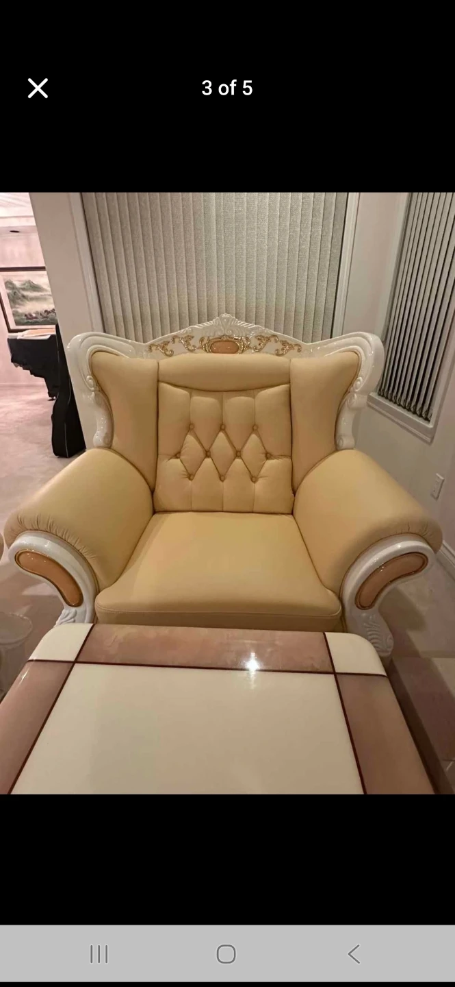 Luxury Tufted Sofa and Armchair Set - photo 3