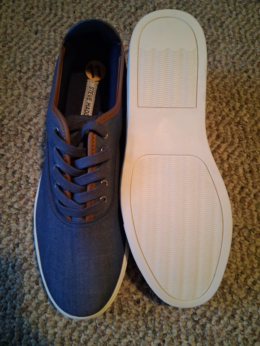 Steve Madden Blue Denim Sneakers Size 11 - photo 4