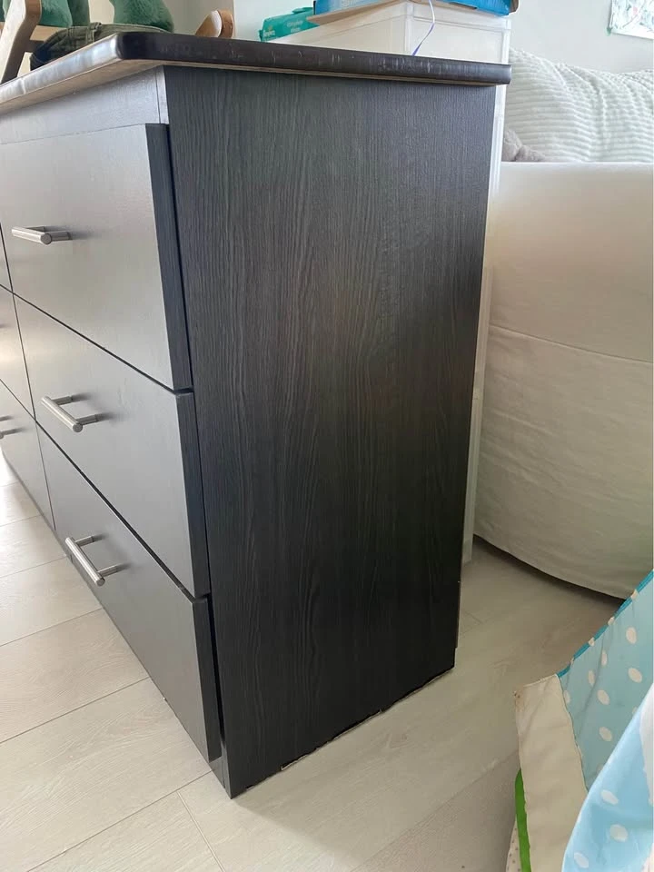 Dark Brown 6-Drawer Dresser - photo 3