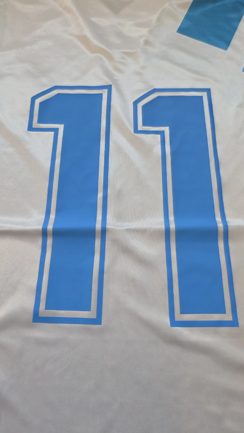 Rare Marseille 1992-93 Retro Jersey. Number 11 - photo 2