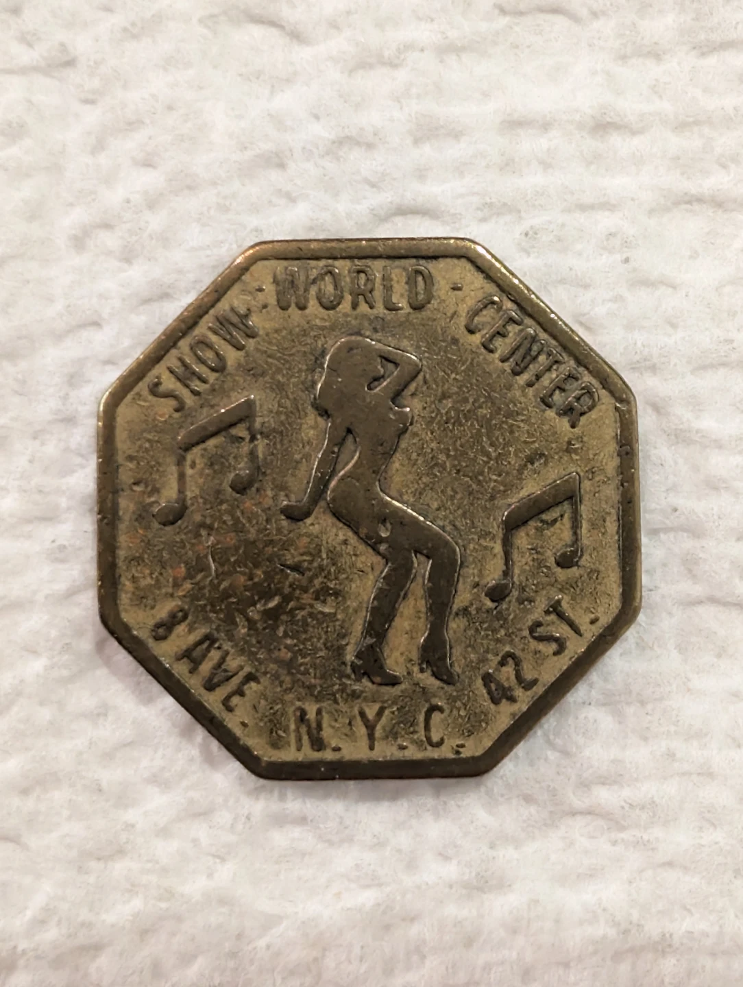Vintage World 's Greatest Show Place Adult Peep - Show Token