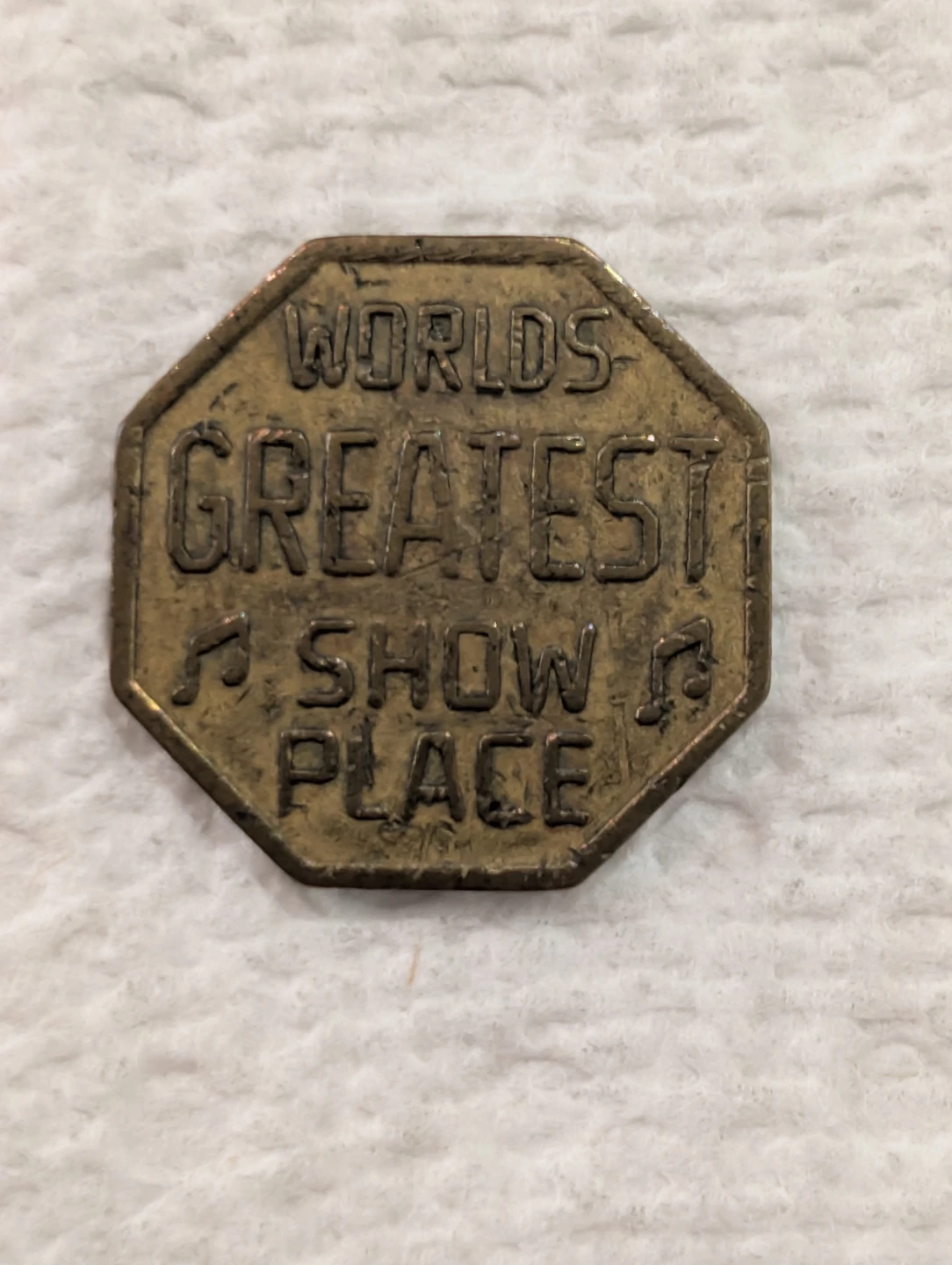 Vintage World 's Greatest Show Place Adult Peep - Show Token - photo 2
