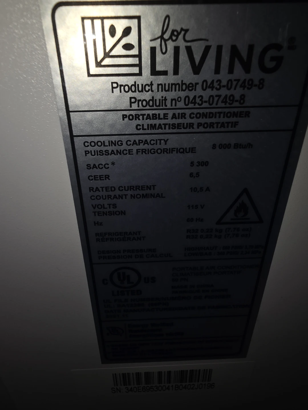 for LIVING Portable Air Conditioner - photo 2