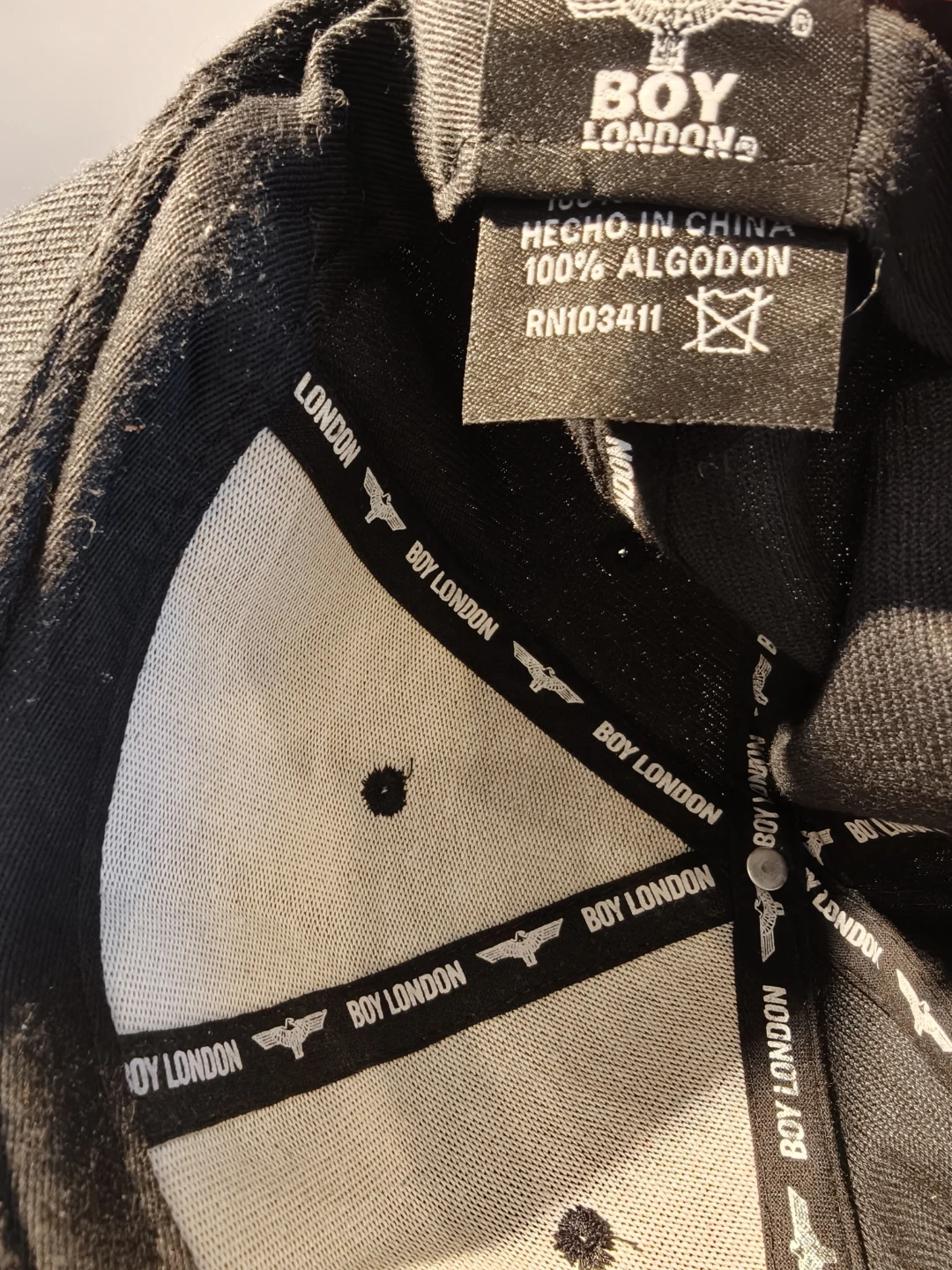 BOY London Black Snapback Hat with Leopard Print Undervisor - photo 2