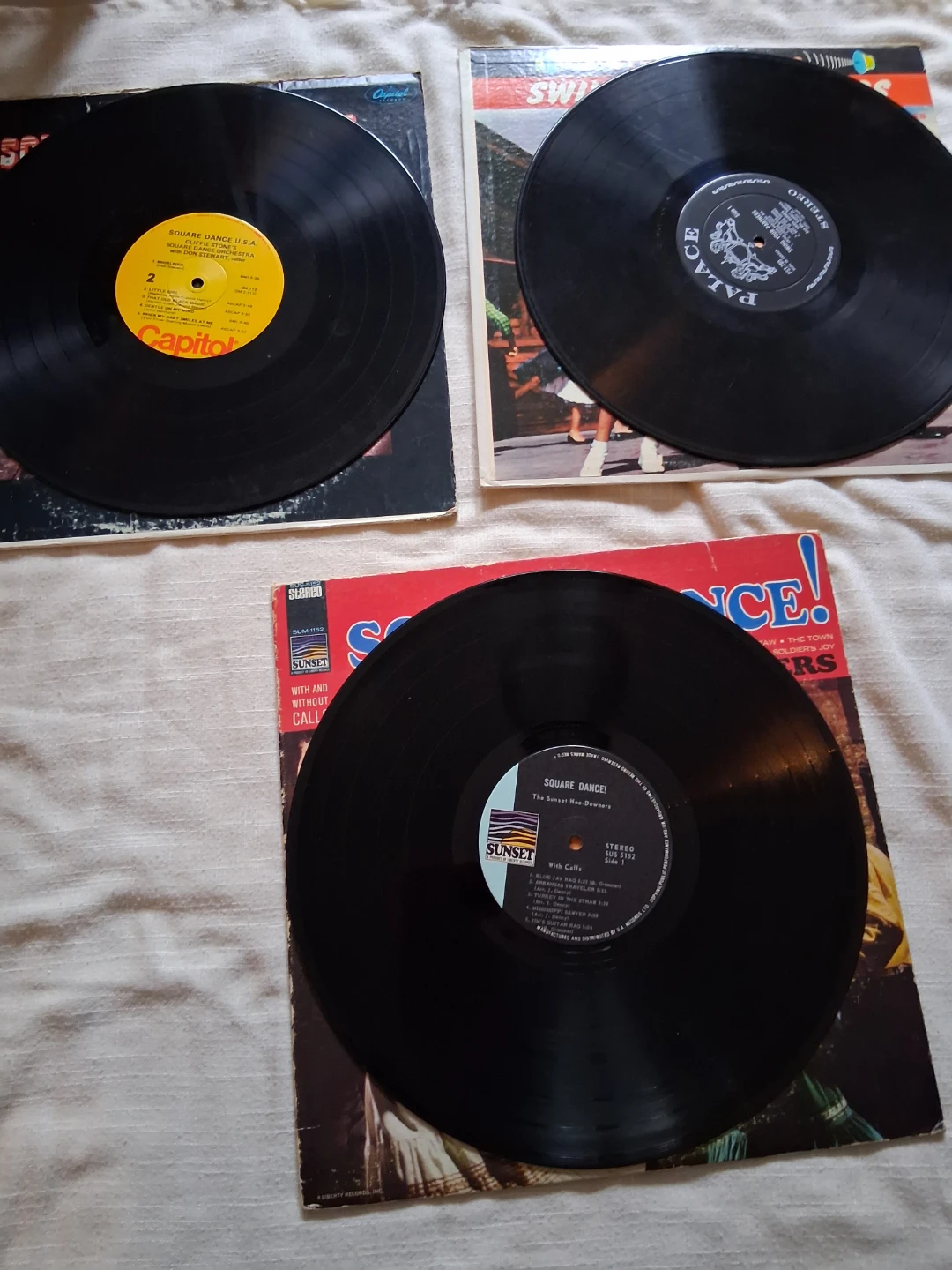 3 Vintage Square Dance Vinyl Records - photo 4
