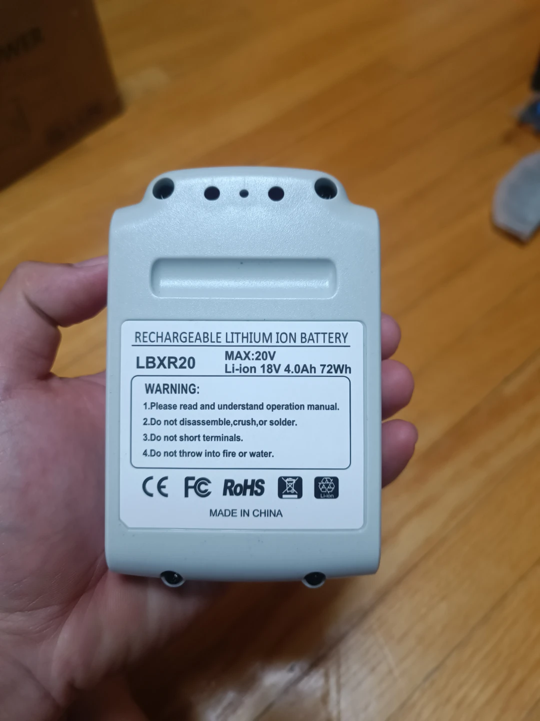Rechargeable Lithium Ion Battery LBXR20 20V 4.0Ah - photo 2