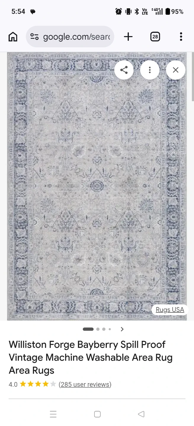 Blue decorative rug