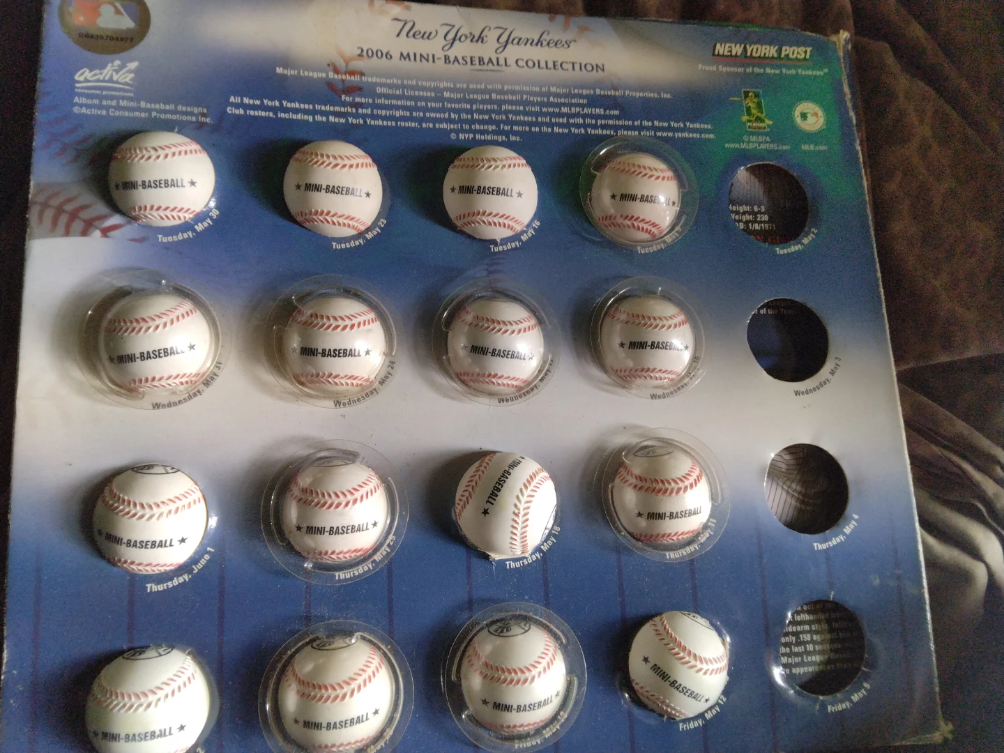 New York Yankees 2006 Mini Baseball Collection