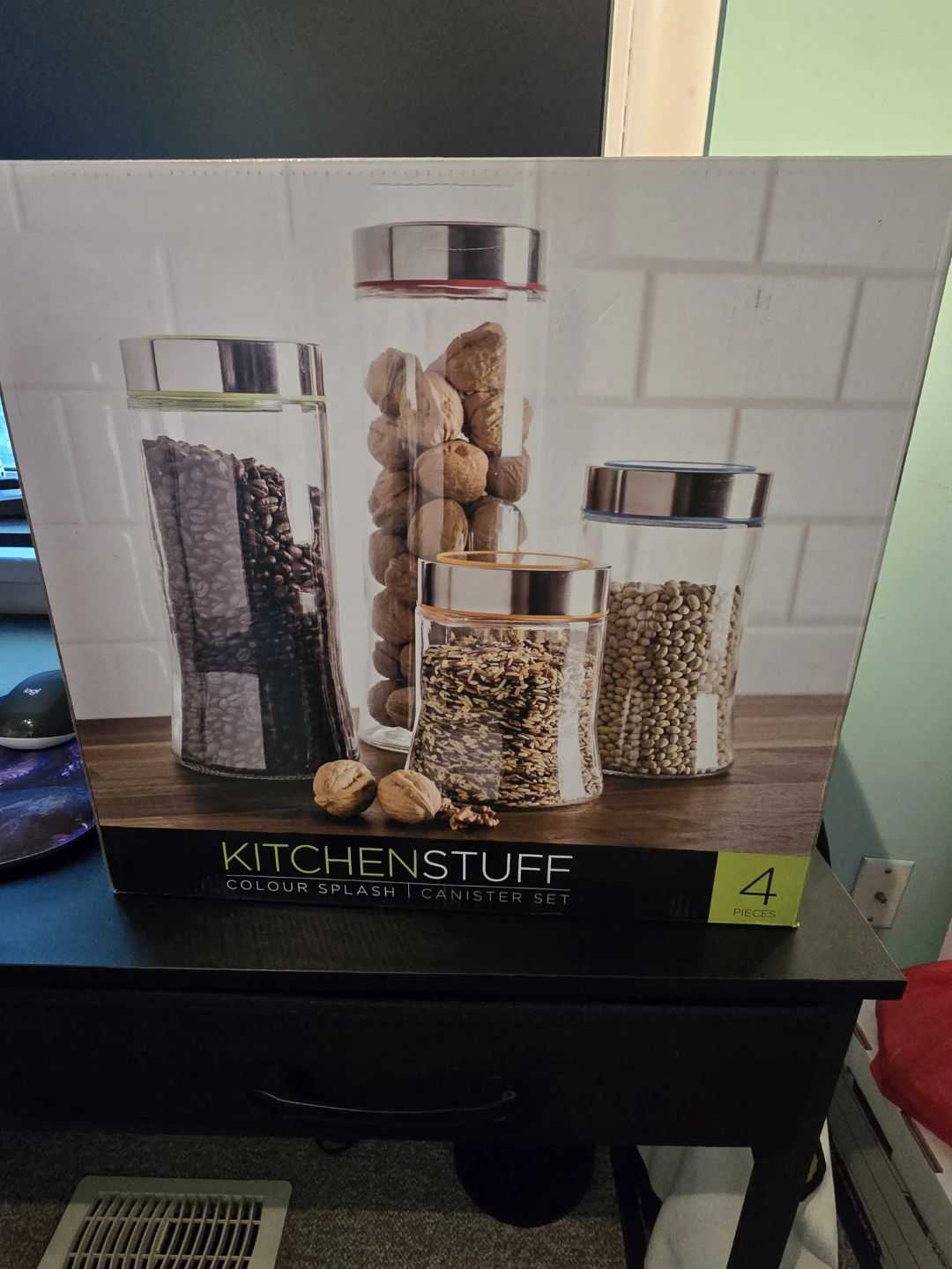 KitchenStuff Colour Splash Canister Set - 4 Pieces