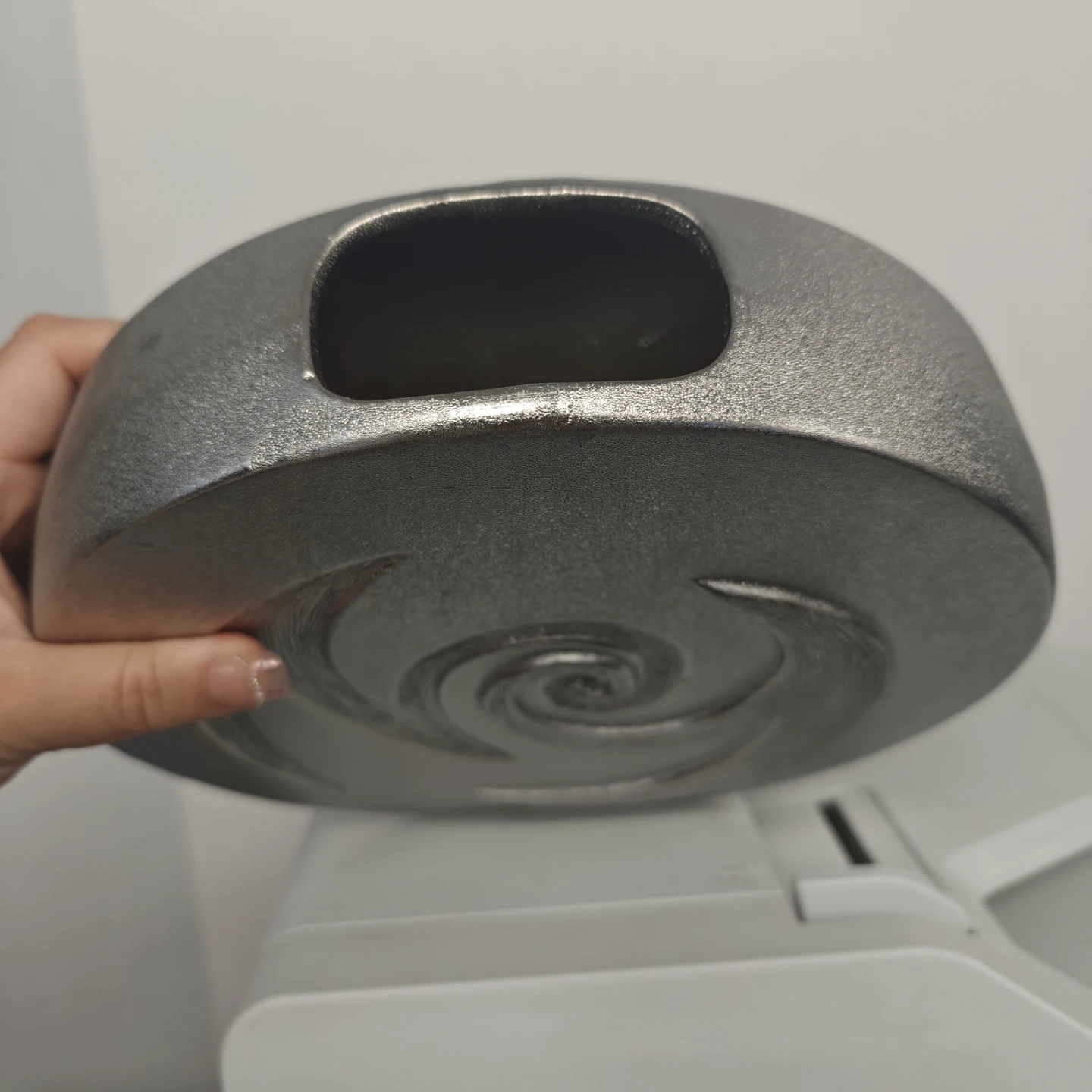 Silver Swirl Decorative Vase - photo 4