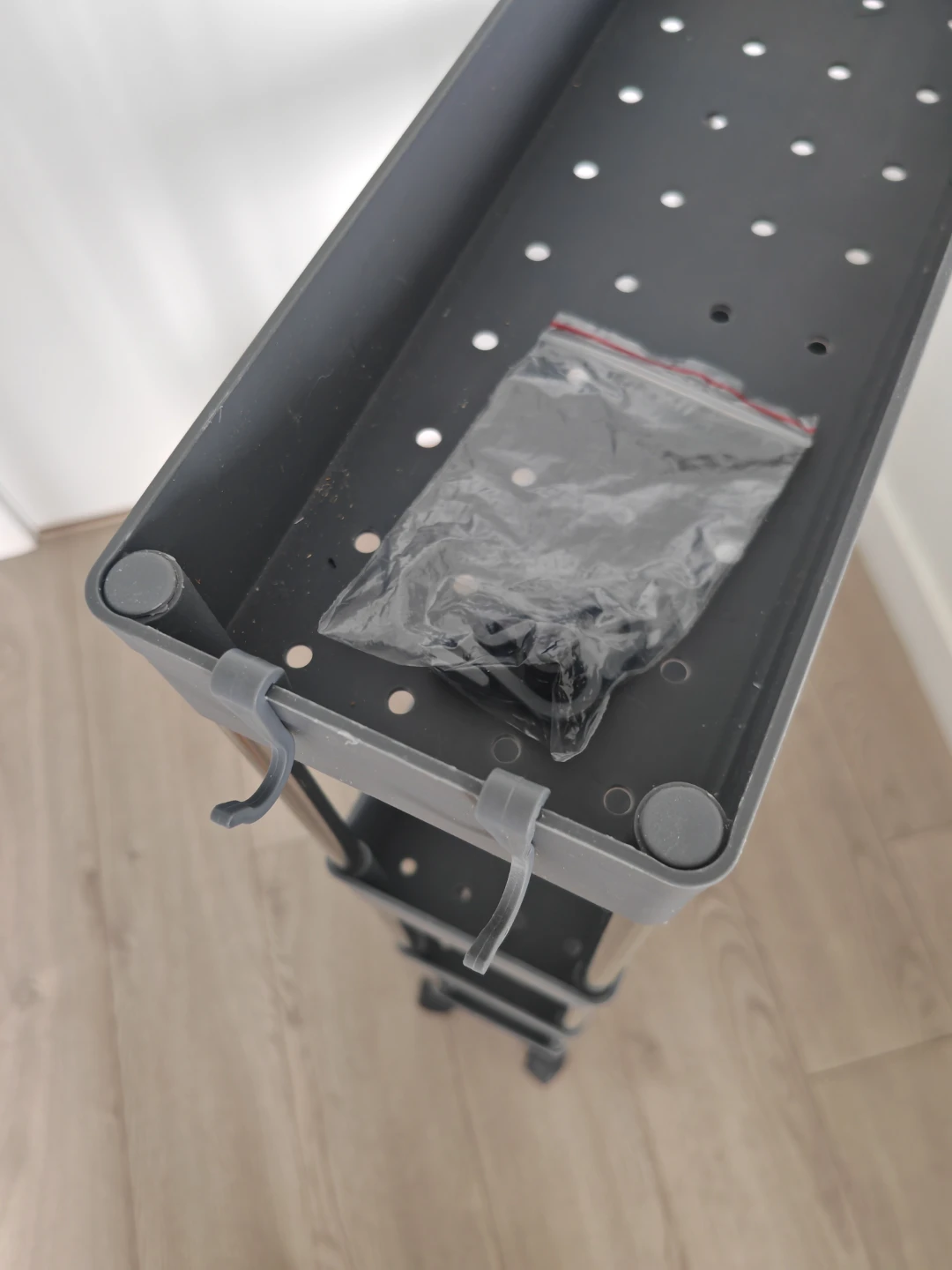 Slim 4‑Tier Rolling Storage Cart – 40 cm Wide, 89 cm Tall - photo 4