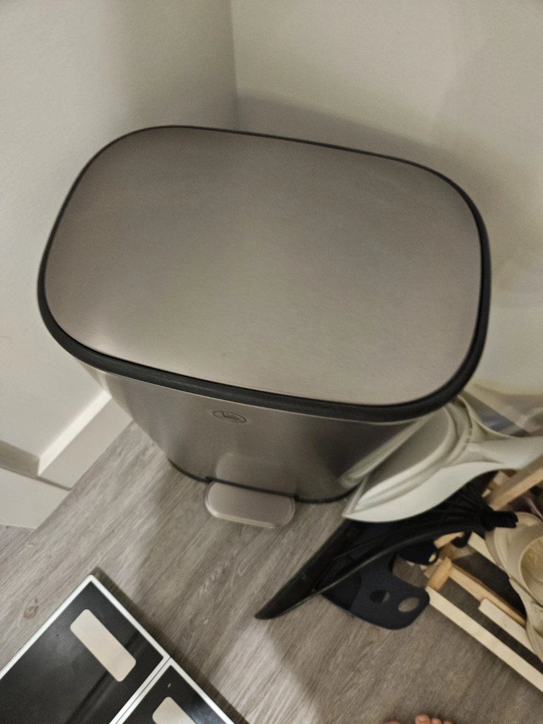 like new Soft-Close Stainless Steel Step Trash Can - photo 2
