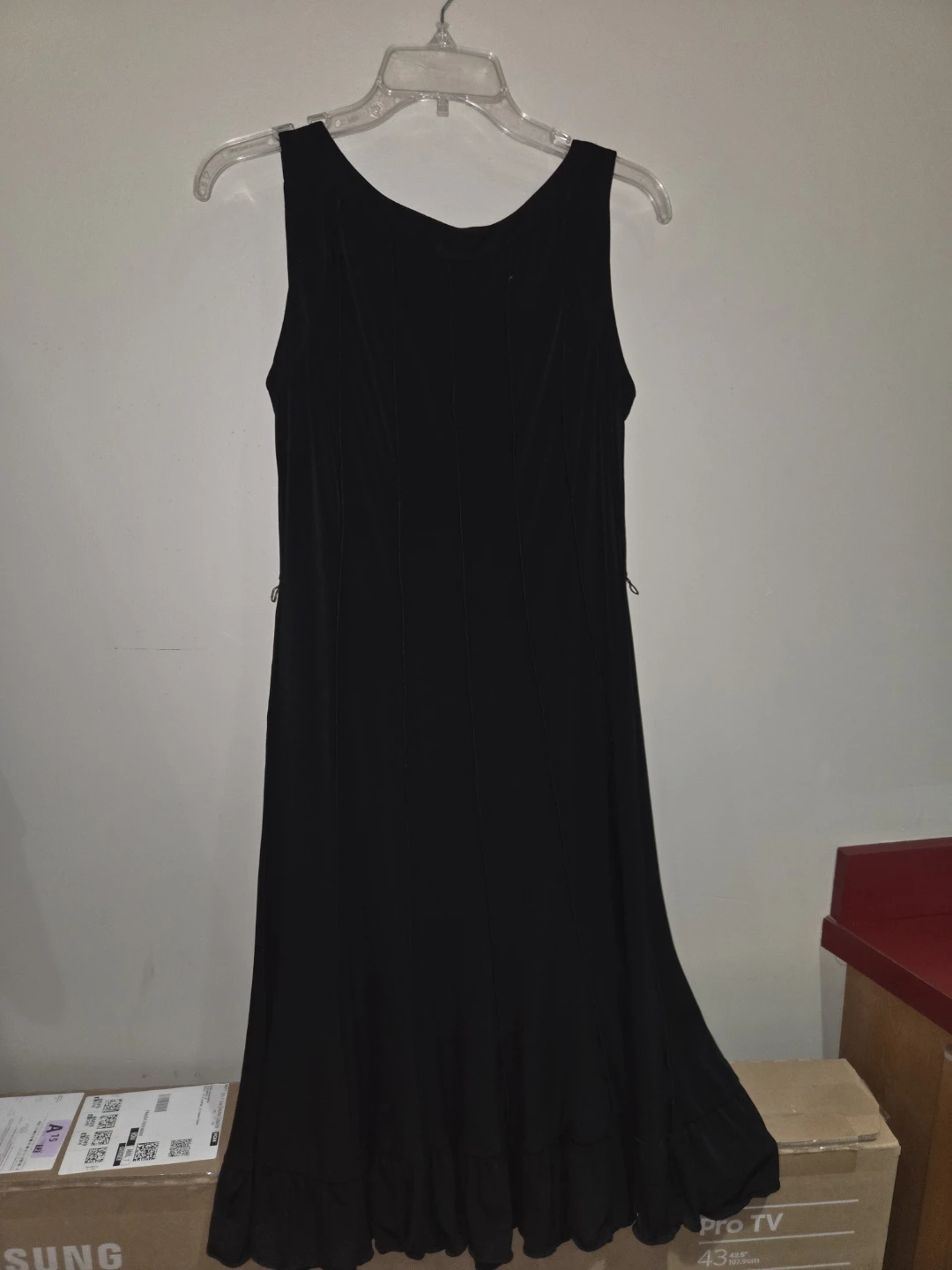 Sandra Darren Black Sleeveless Dress Size 8