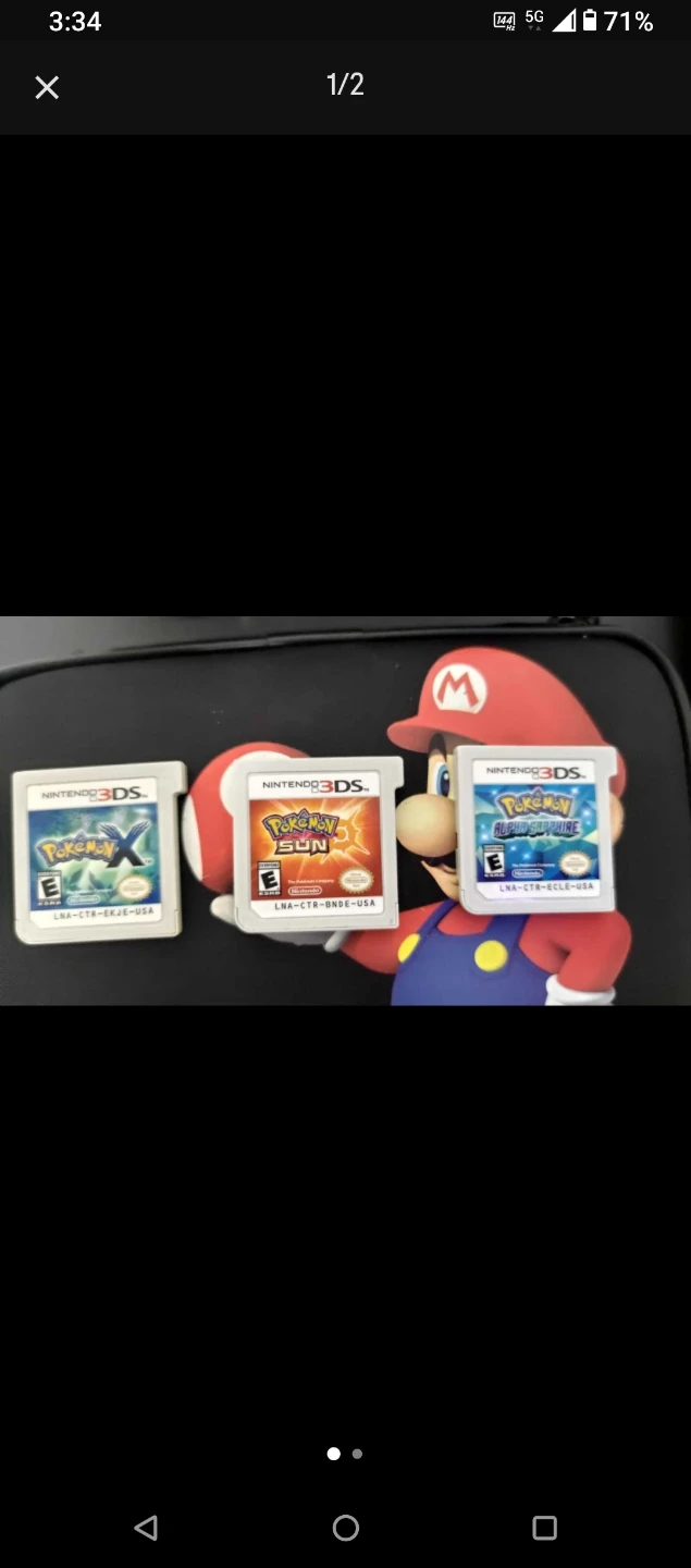 Nintendo 3DS Pokemon  X, Sun, & Alpha Sapphire