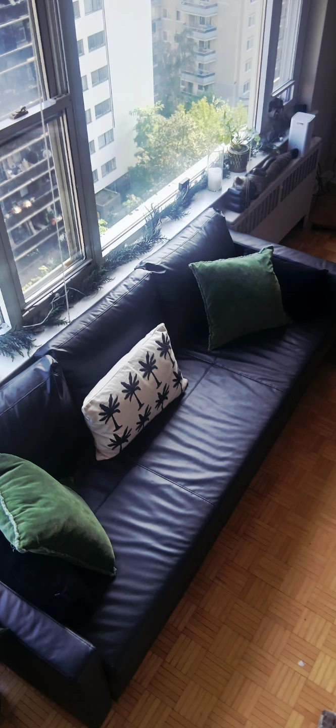 IKEA FRIHETEN Three-Seater Sofa Bed in Bomstad Black - photo 5