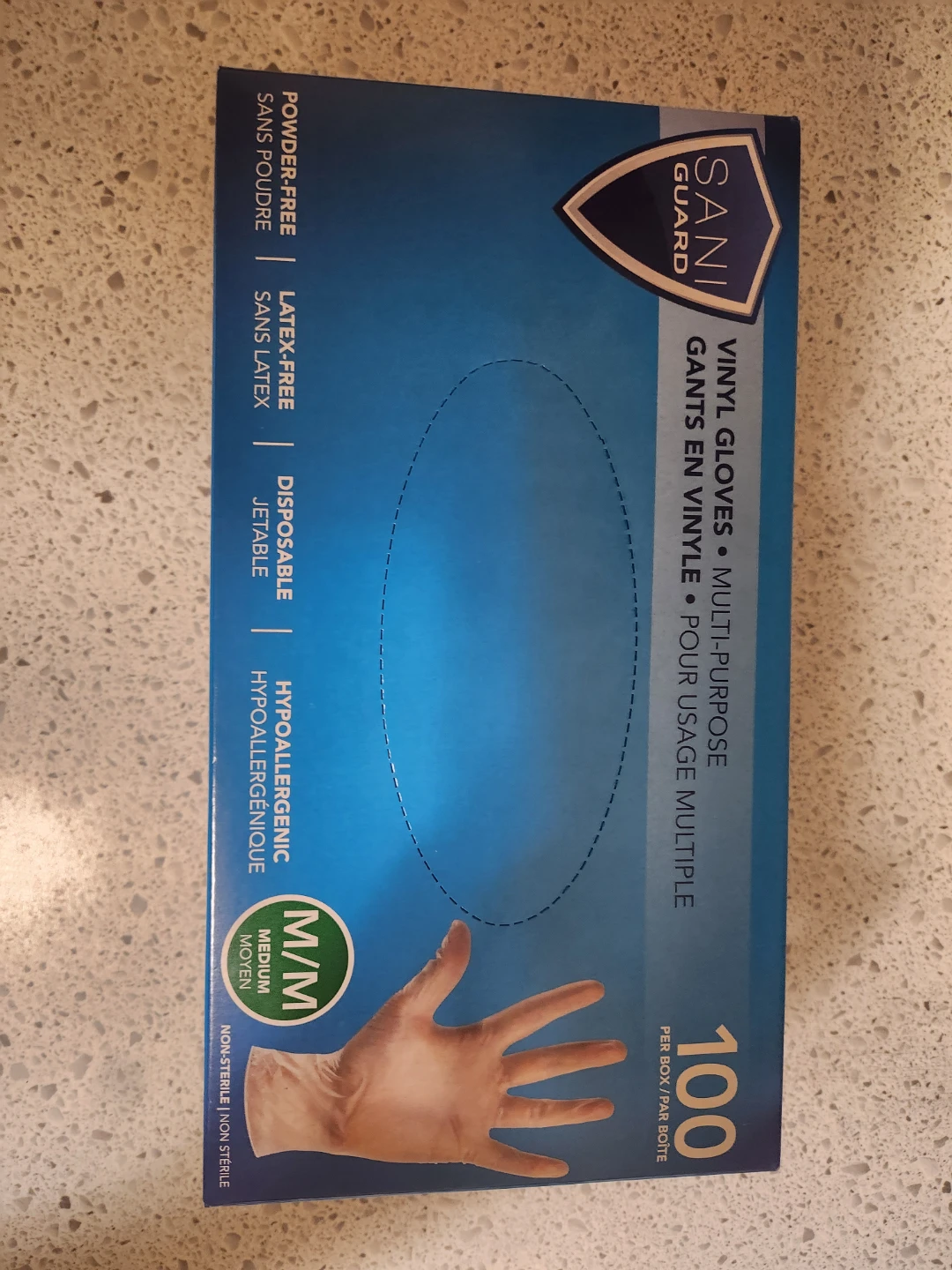 [BNIB] Sani Guard Vinyl Disposable Gloves - Medium (100 pack) - photo 3