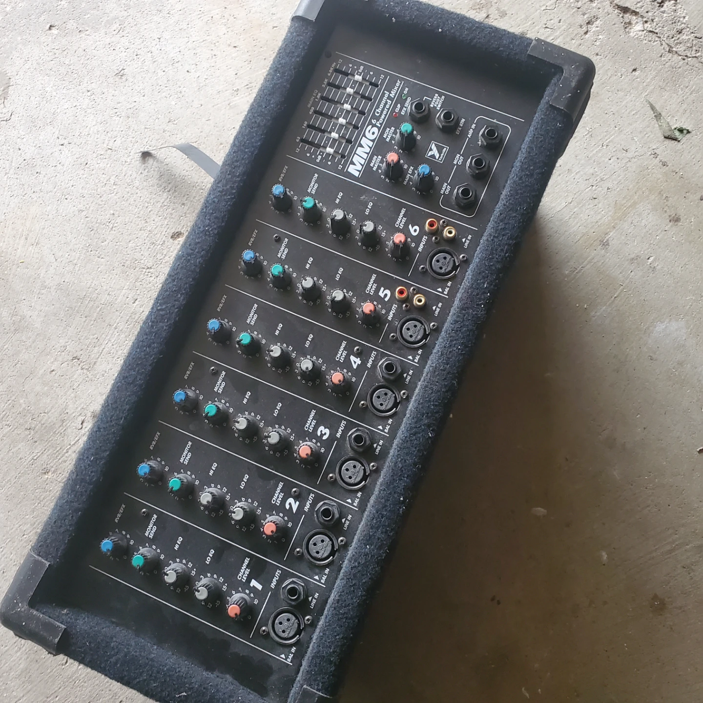MM6 6 Channel Powered Mixer
