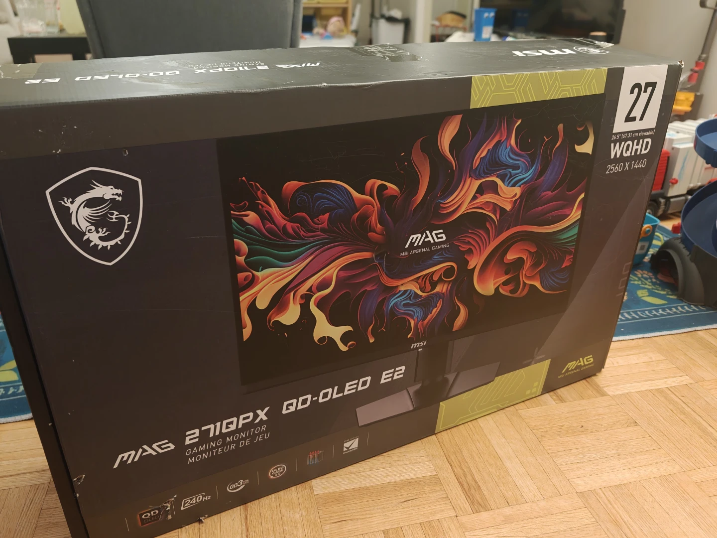 MSI MAG 27" QD-OLED Gaming Monitor 2k 240hz