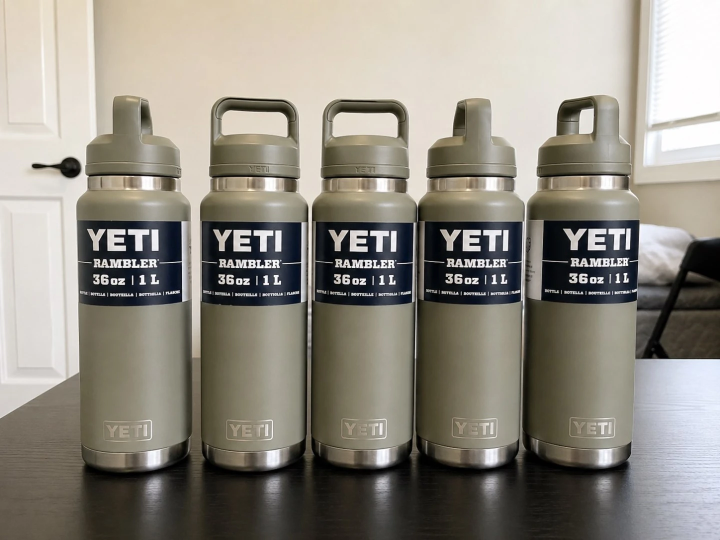 5 Yeti Rambler 36oz Bottles