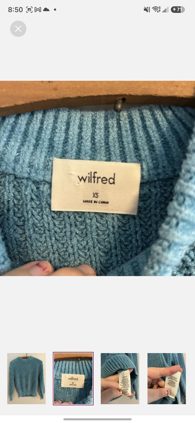 Wilfred Blue Sweater - photo 2
