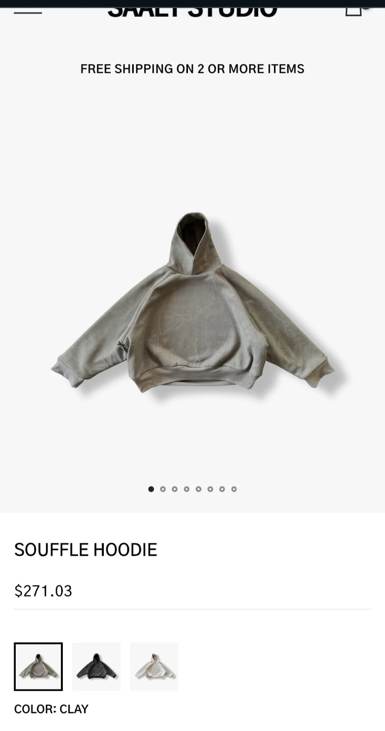 SAALT STUDIO Souffle Hoodie (2 available)