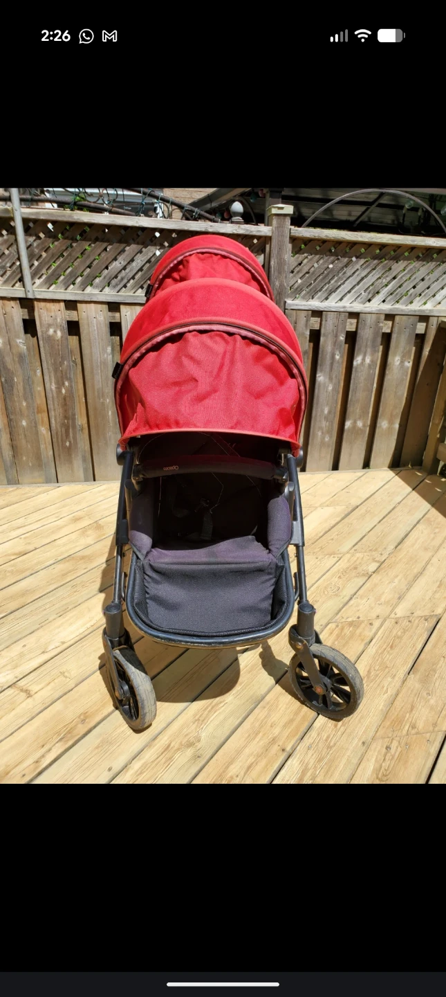 Contours Options Double Stroller - Red - photo 5