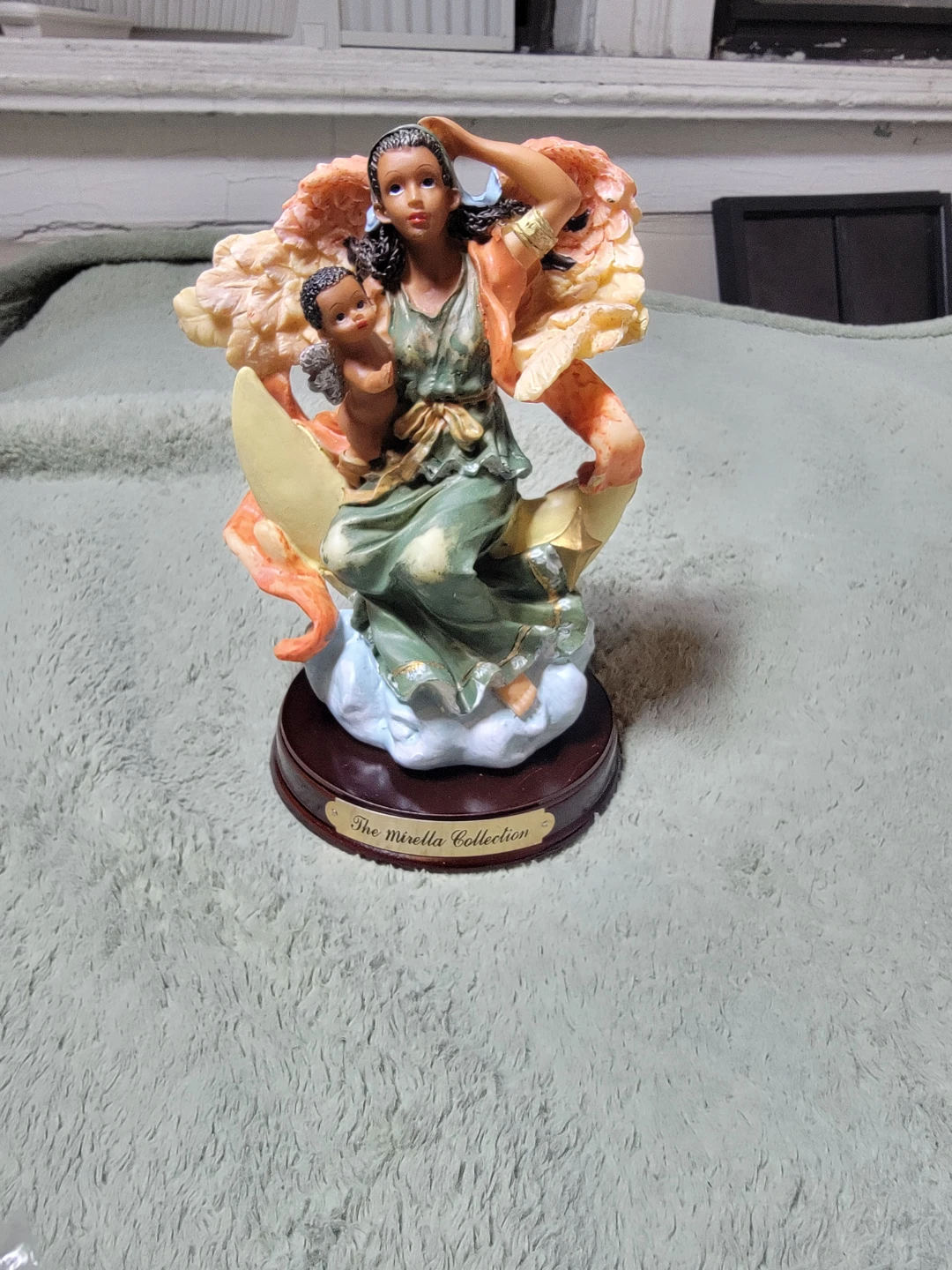 The Mirella Collection Angel Holding Child Figurine