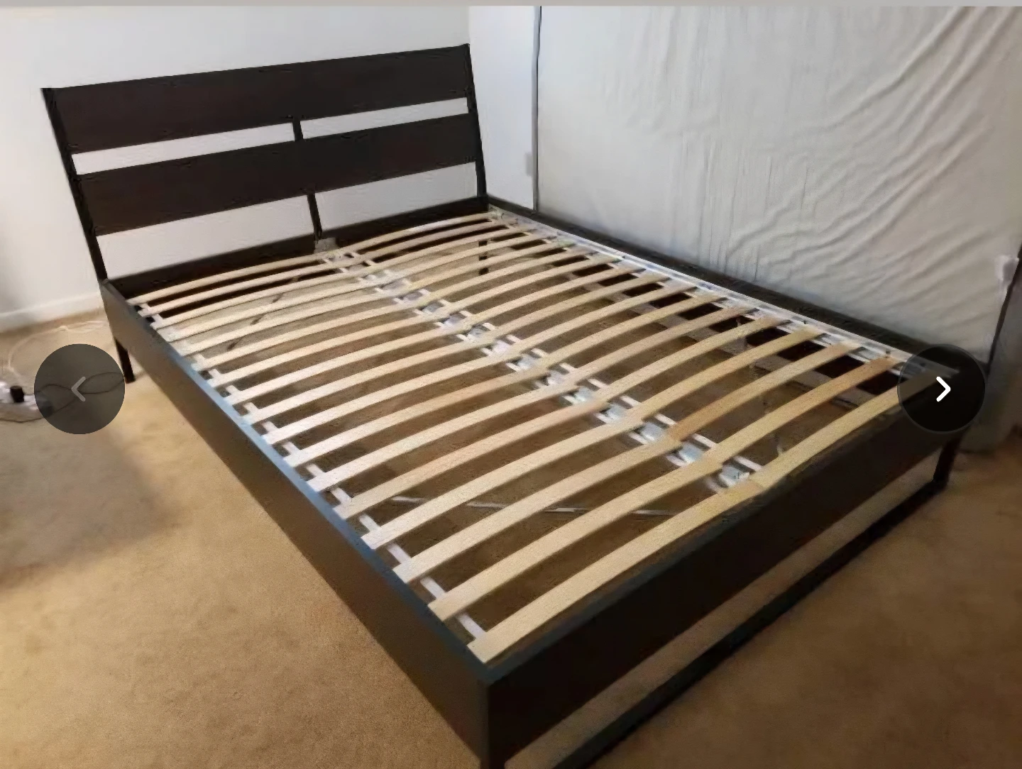 Queen bed frame, Ikea Trysil
