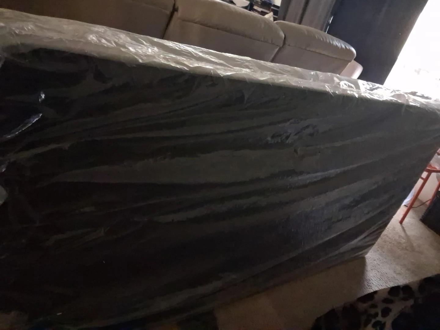 Twin sized box spring - dark grey